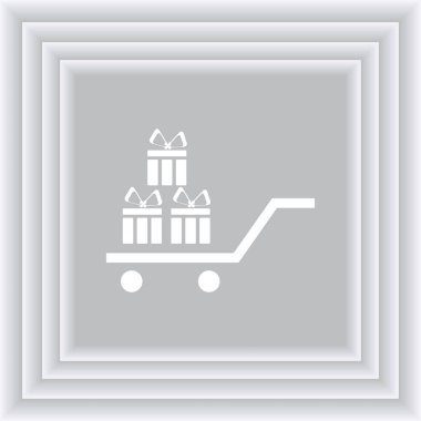 Hediye vektör web simgesi