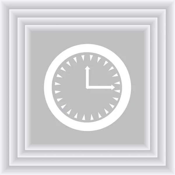 Reloj, icono de vector de tiempo — Archivo Imágenes Vectoriales