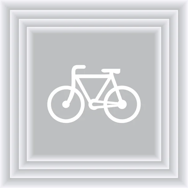 Icône de vélo illustration vectorielle dessin plat — Image vectorielle