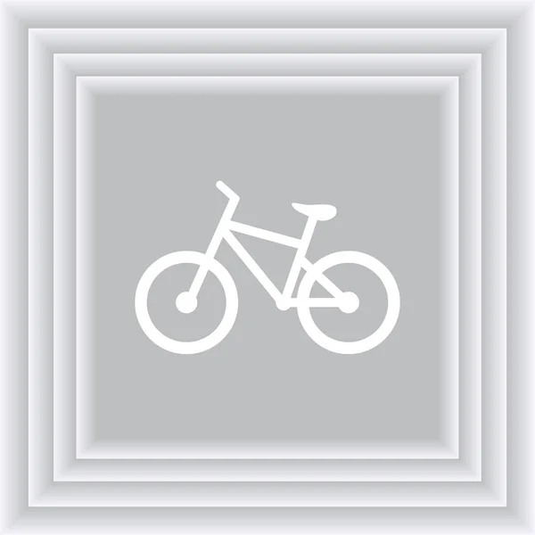 Icône de vélo illustration vectorielle dessin plat — Image vectorielle