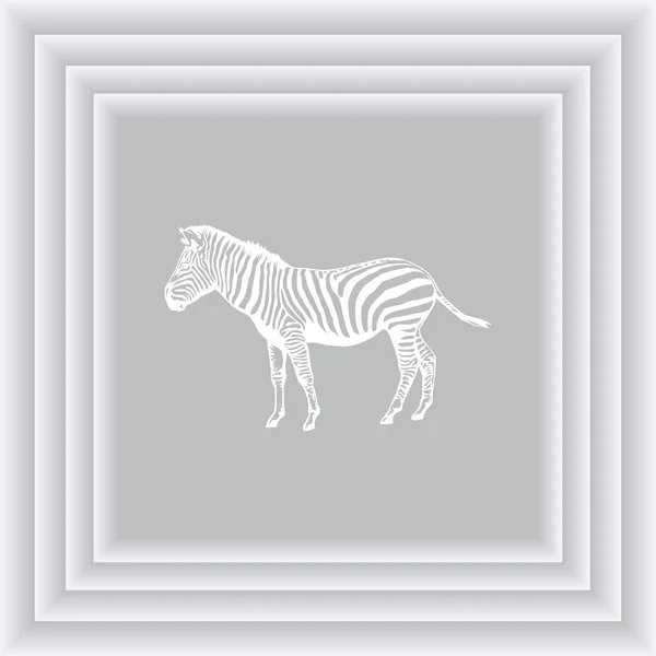 Ícone web vector zebra — Vetor de Stock