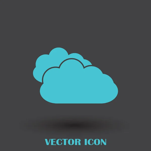 Imagen vectorial de dos nubes que se utilizará en aplicaciones web, aplicaciones móviles y medios impresos . — Vector de stock