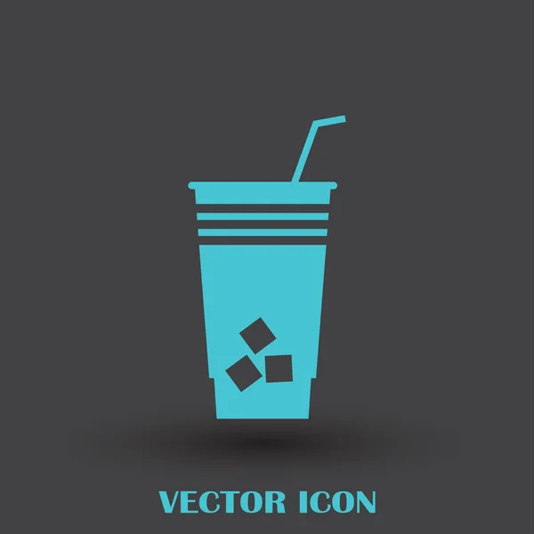 Иконка вектора коктейля — стоковый вектор
