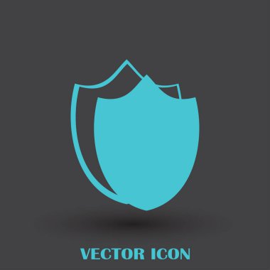 Kalkan vektör web simgesi