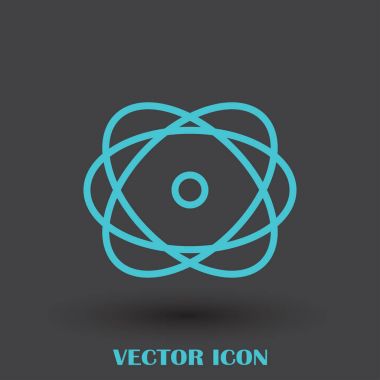 Atom vektör web simgesi