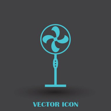 Havalandırma simgesi. Hava havalandırma veya fan simge. Vektör çizim