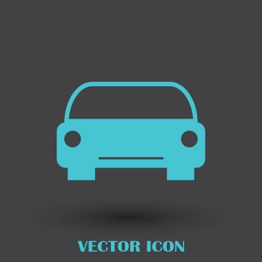 Araba simge vektör. Vektör çizim.