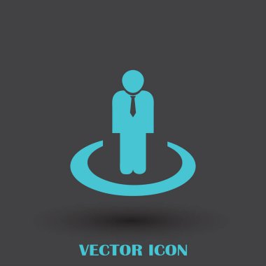 İşadamı vektör web simgesi