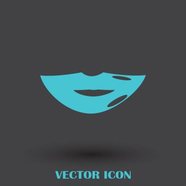 Dudak simgesi web tasarım