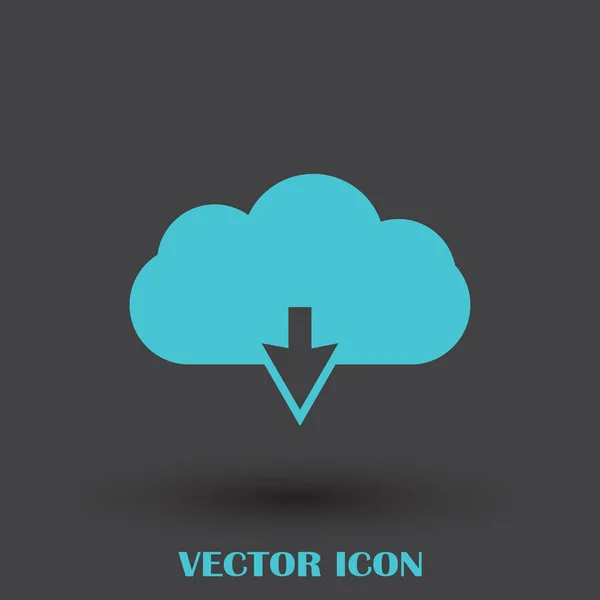 Icône de données web cloud — Image vectorielle