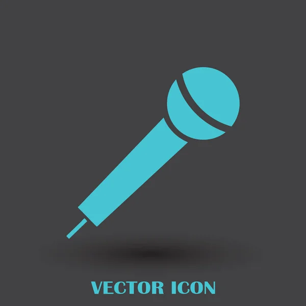 Microphone icon vector, Voice recorder, Interview, karaoke — Stock Vector