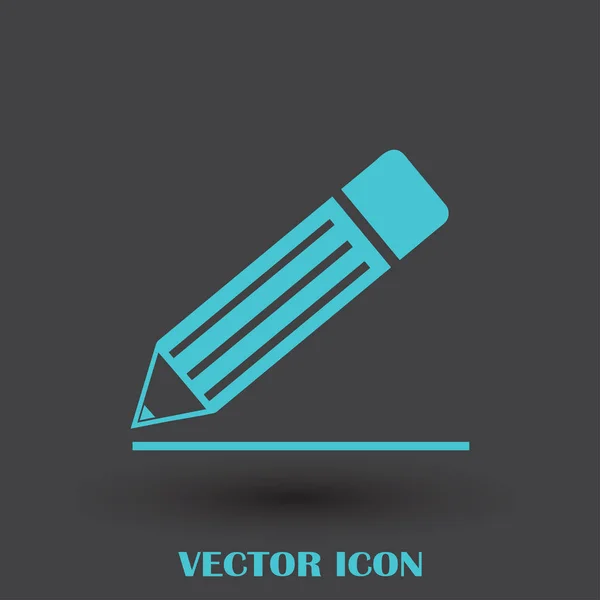 Ícone de lápis, ilustração vetorial — Vetor de Stock