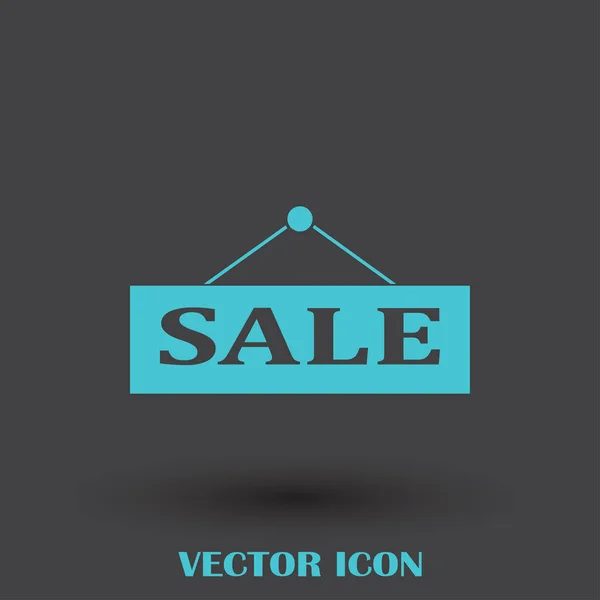 Venda, ícone de preço. Ilustração de design plano vetorial — Vetor de Stock