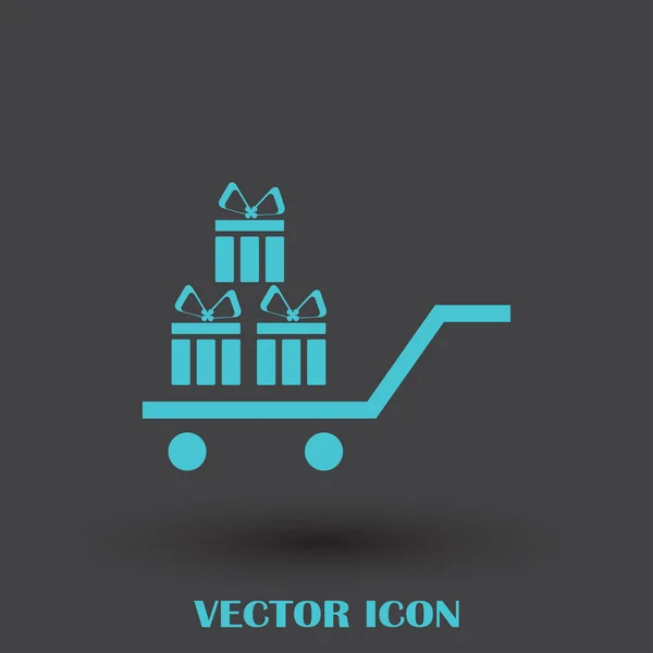 Gift vector web icon — Stock Vector