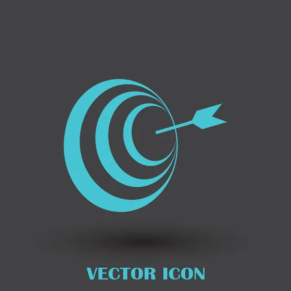 Zielsymbol, Vektorillustration für Webdesign — Stockvektor