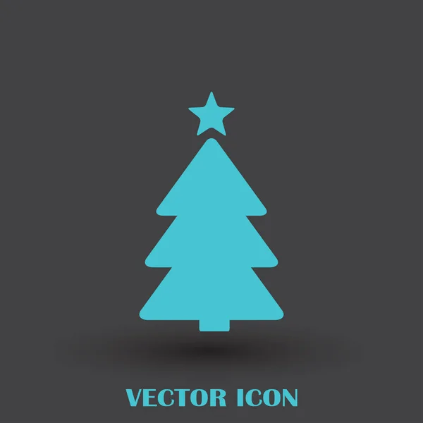 Vector simple árbol de navidad tarjeta de año nuevo original — Archivo Imágenes Vectoriales