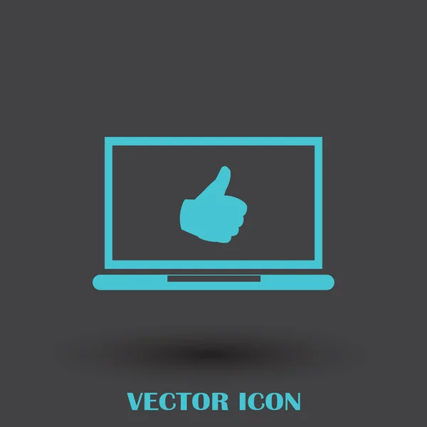 Vector thumb up icon — Stock Vector