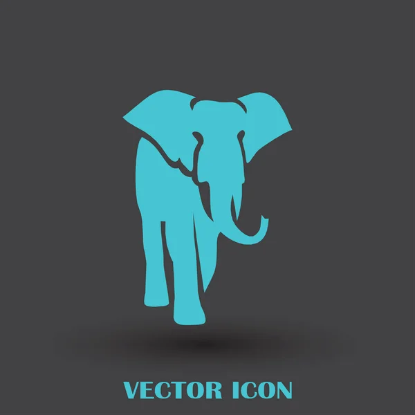 Icône web vectoriel éléphant — Image vectorielle