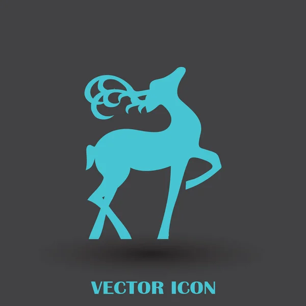 Иконка вектора оленя — стоковый вектор