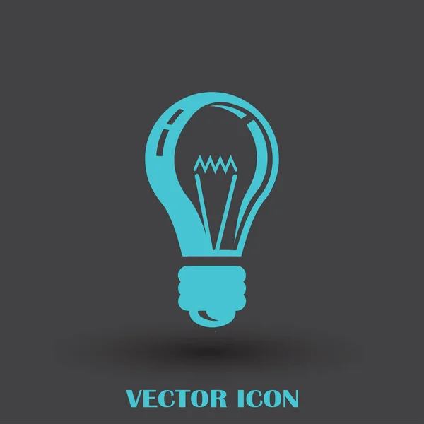 Lampensymbol Webvektor — Stockvektor