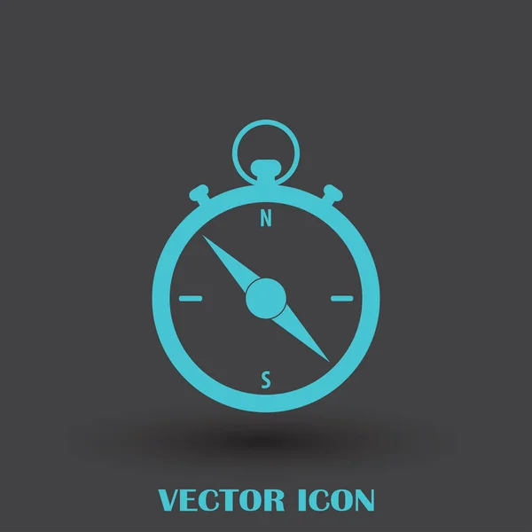 Desenho vetor ícone bússola — Vetor de Stock