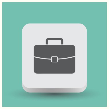 Bagaj simgesi. Web vektör stili.