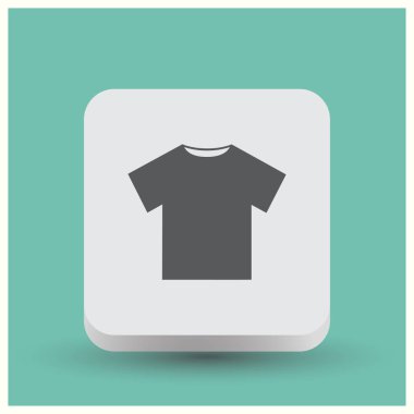 T-shirt simge vektör. Web vektör stili.