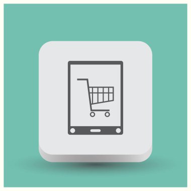 vektör akıllı telefon. Web vektör stili.