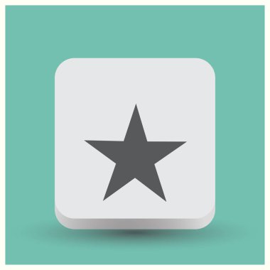 Yıldız izole düz Web telefon simgesi. Web vektör stili.