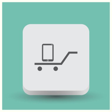 Smartphone Simgesi, vektör illüstrasyonu