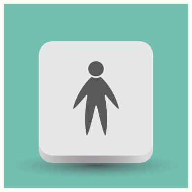 Adam vektör web simgesi.