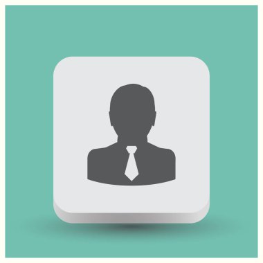 Adam vektör web simgesi.