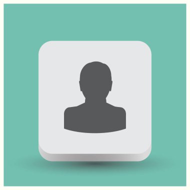 Adam profil simge vektör