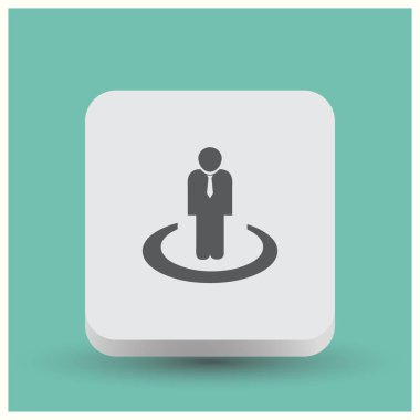 Adam profil simge vektör