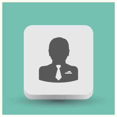 Bilinmeyen erkek kişi illüstrasyon