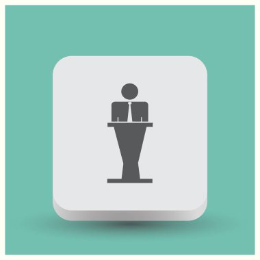 Vektör tribün hoparlör simgesini