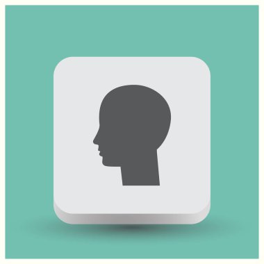 Kafa vektör web simgesi