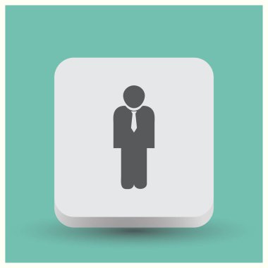 Adam web vektör simgesi.