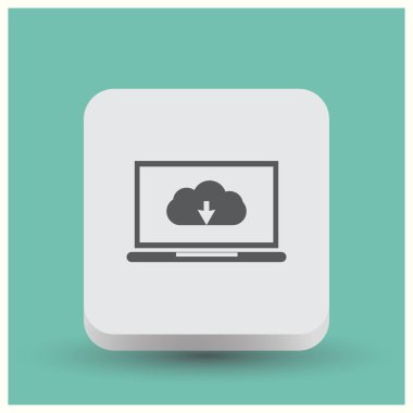 Bulut hizmet anlayışı. Vektör çizim Eps 10.