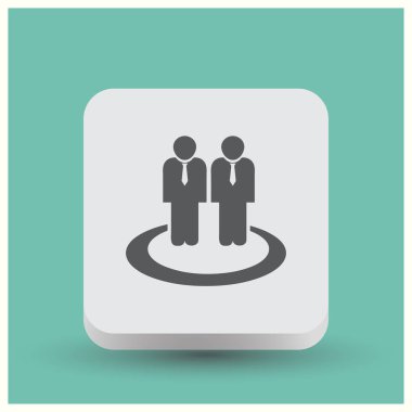 insanlar simgesi. Web vektör simgesi