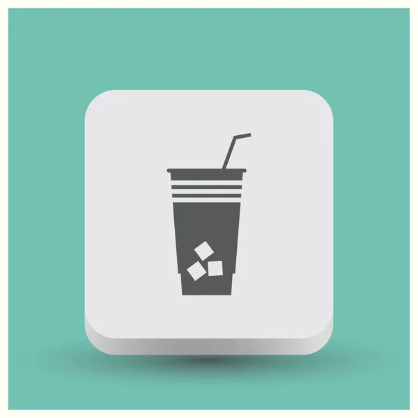 Coffee cup vector flat icon. Tea cup. Coffee cup icon image. — Stock Vector