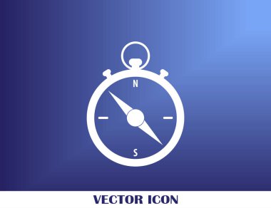 Pusula simgesini vektör tasarımı