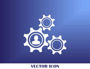 antika arka plan vektör sanat ile dişli simgesini