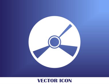 CD simgesini düz vektör