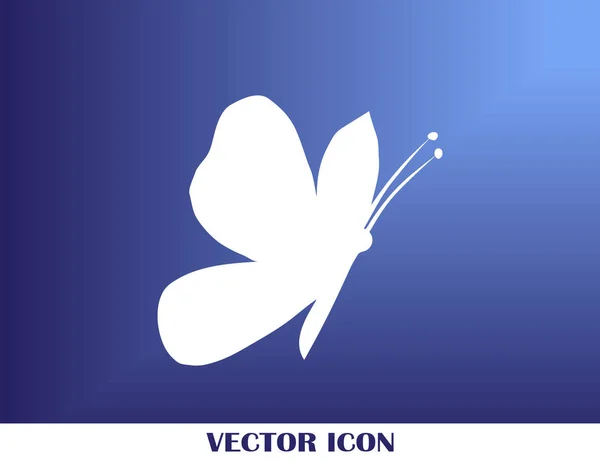 Ícone web vetor borboleta — Vetor de Stock