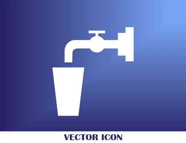 Crane Icon Vector. Pictograma preto simples plano. Símbolo da ilustração — Vetor de Stock