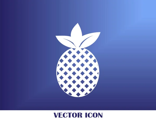 Ananas tropisch fruit. Vector-object. Gezondheid-symbool. — Stockvector