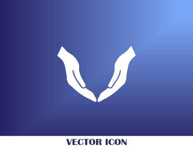 eller simge vektör, düz tasarım en iyi vektör simgesi