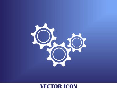 antika arka plan vektör sanat ile dişli simgesini