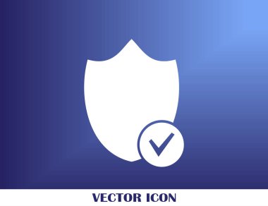 Kalkan vektör web simgesi